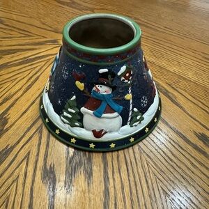 Vintage Yankee Candle Snowman Candle Holder
